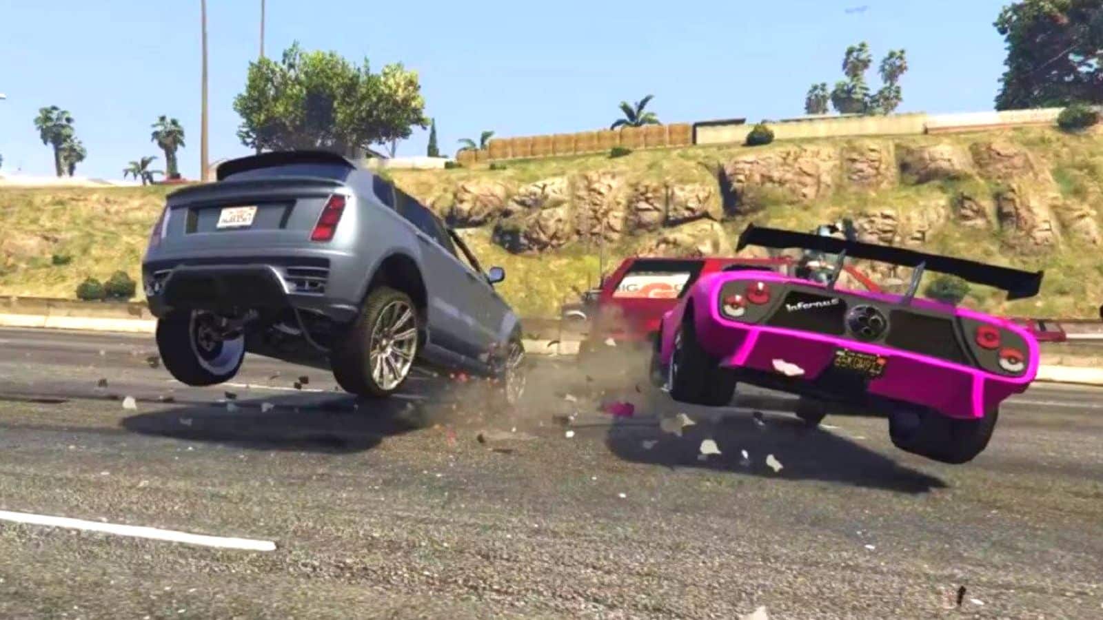 Il filmato pazzesco di GTA 5 mostra lNPC Driver ubriaco 65