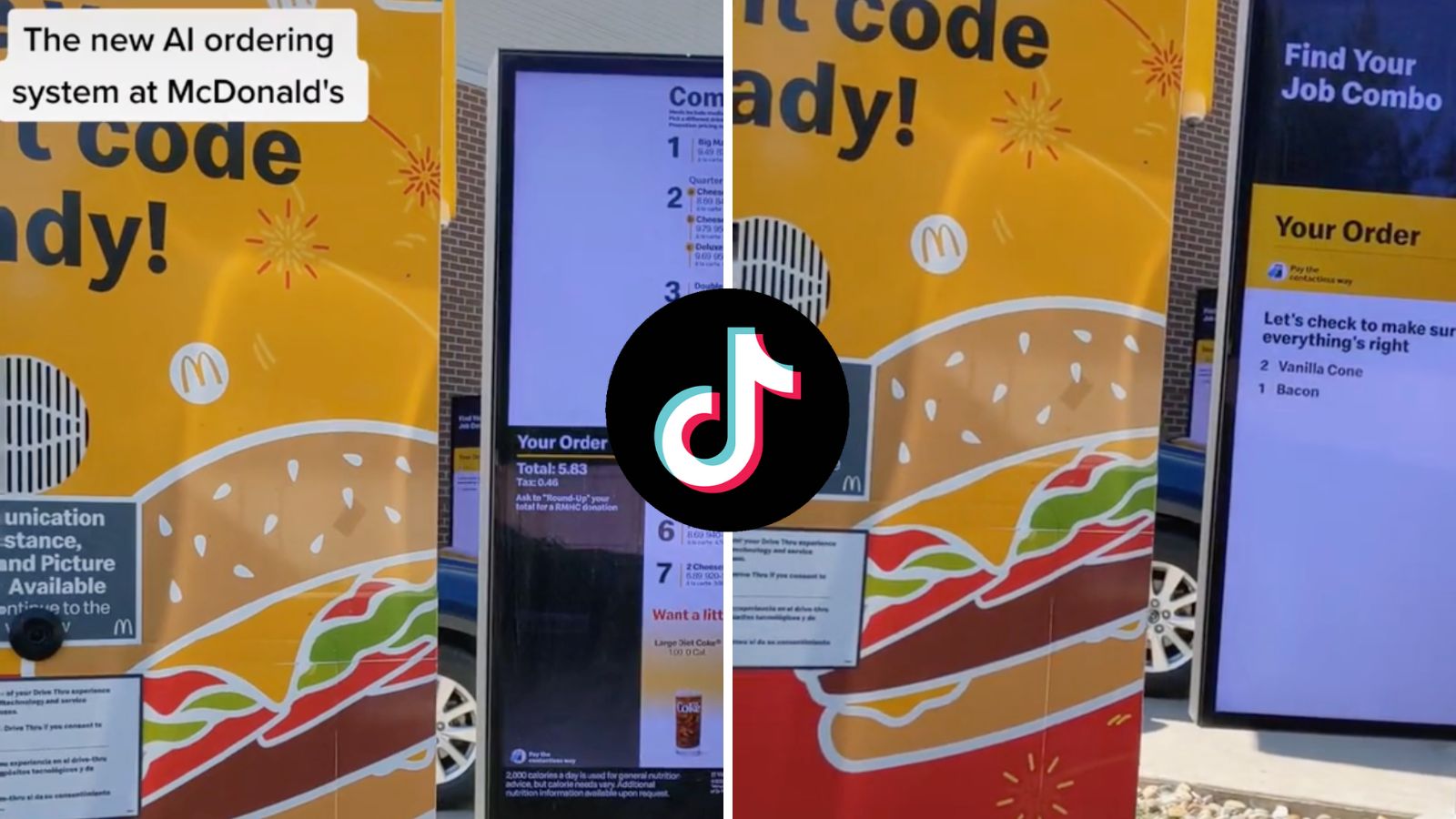 TikToker tenta di effettuare un ordine presso il self service AI 27