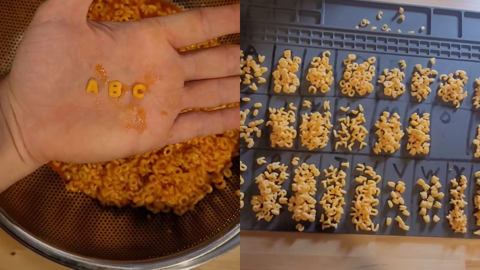 TikToker diventa virale contando quanti SpaghettiO servono per scrivere le 73