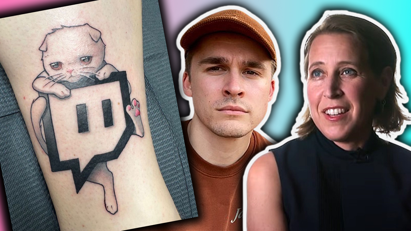 YouTube CEO responds to Ludwigs twitch logo tattoo 3